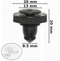 163213 Щипка декоративна лайсна плъзгаща врата VW Caddy Transpor