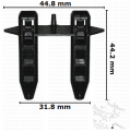163246 Копче крепеж решетка радиатор Toyota Rav 4 II