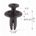 163295 Копче крепеж за кора пред челно стъкло за Honda Nissan To