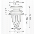 163614 Копче кора врата за Opel Astra Corsa Meriva Signum Tigra