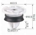 163669 Копче панел вратата Citroen Opel Peugeot Renault