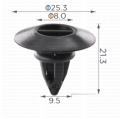 164034 Копче крепеж за лайстни и външни прагове BMW Ford Mini Co