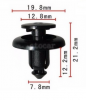 164055 Щипка крепеж за броня капаци Ford Lexus Mazda Nissan Suba