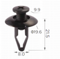 164156 Щипка фиксатор на калника за Ford Kia Mazda Mitsubishi Ni