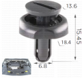 164187 Копче тапицерска и кори в двигателният отсек за Toyota
