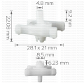 41050230  Щипка лайстни врати BMW 3 BMW 5 Mini Cooper