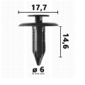 G80103 Щипка за таван и капак на багажника Mazda
