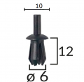 GA12710 Щипка броня калници прагове Opel