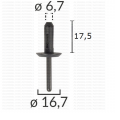 GB13753 Пластмасов монтажен нит Audi Chrysler GM Seat Skoda VW