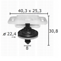 GC60554 Щипка кори на вратите Audi Seat Skoda VW