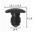 GC60671 Щипка шумоизолация кора под предния капак Seat Skoda VW