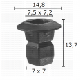 GC60672 Щипка подкалници брони прагове кори под двигателя Audi S