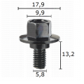 GC60913 Болт брони подкалници спойлери  решетки Acura Honda