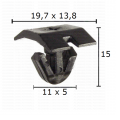 GC70161 Щипка за радиаторна решетка Mercedes