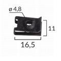 GC70173 Крепеж подкалници кори под двигателя спойлери Audi Seat 