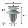 GC70527 Щипка лайстни на калниците панели Mazda