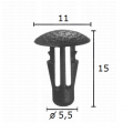 GC70528 Щипка кори под чистачките лайстни кори панели Infiniti N