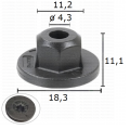 GC70567 Гайка подкалници прагове панели BMW Mini