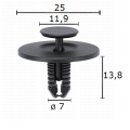 GC70571 Щипка подкалник кори под двигател броня Alfa Romeo Fiat 