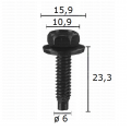 GC70591 Болт с шайба подкалници броня панели Chrysler Dodge Jeep