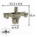 GC70636 Щипка лайстни покрив рамка прозорци праг Audi Seat VW