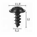 GC70642 Болт за окачването шасито и екстериора Audi Seat Skoda V