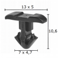 GC70703 Шипка уплътнения преден капак калник решетка Lexus Toyot
