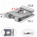 GC70808 Щипка скоба купе подкалници предната маска Audi Cupra Se