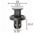 GC70827 Щипка калник броня щит около радиатор кори Lexus Scion T