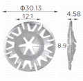 161821 Пластина кора двигател за AUDI SEAT VW