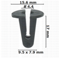 163051 Щипка за праг  калник лайстна  багажник Audi Seat Skoda V