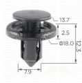 163166 Копче крепеж броня заден стоп Citroen Lexus Nissan Suzuki