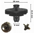 163244 Щипка панели врати и багажник Seat VW
