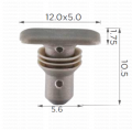 163687 Щипка уплътнение врата Audi Porsche Seat Skoda VW