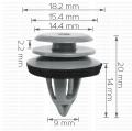163752 Копче кора врата BMW Mini Cooper