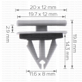 164803  Копче крепеж лайстни прагове Chevrolet Ford Opel