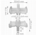 41052490 Щипка лайстна врати за BMW 7 Mini Cooper