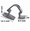 C1413 Копче шумоизолация преден капак за Seat Skoda Volvo VW