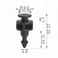 C3873 Щипка крепеж заден стоп Mercedes VW