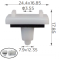 C70940 Щипка за капака на багажника Hyundai Kia