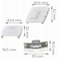 G8038 Щипки комплект предна седалка Audi Seat  VW