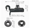 G8057 Копче пръчка преден капак Toyota Corolla Matrix Tacoma Sci