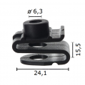 GB23303 Щипка крепеж подкалник Hyundai Honda Kia Mitsubishi Niss