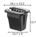GC10104 Щипка покрив кори врати лайстни и тапицерии Fiat Lancia