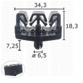 GC60561 Щипка закрепване спирачни маркучи тръбички Citroen BMW P