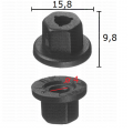 GC70376 Гайка пластмасова кори подкалник броня Buick Cadillac Ch